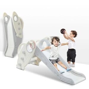 Onasti Kids Slide for Toddlers Age 1-3 Indoor Baby Plastic Slide Outdoor Climber